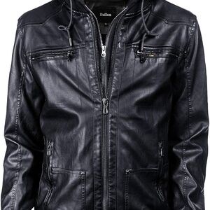 Hoffen Premium Vegan Leather Jacket for Men's